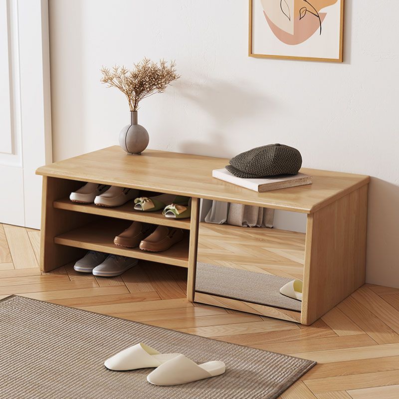 Modern Rubber Wood Bench Rectangle Home Storage Seating Bench with Legs Clearhalo 'Benches' 'Chairs & Seating' 'furn' 'furn_benches' 'Furniture' 'Living Room Furniture' 1200x1200_5f5966cc-ad68-42fa-8795-4f3d67fcabaa