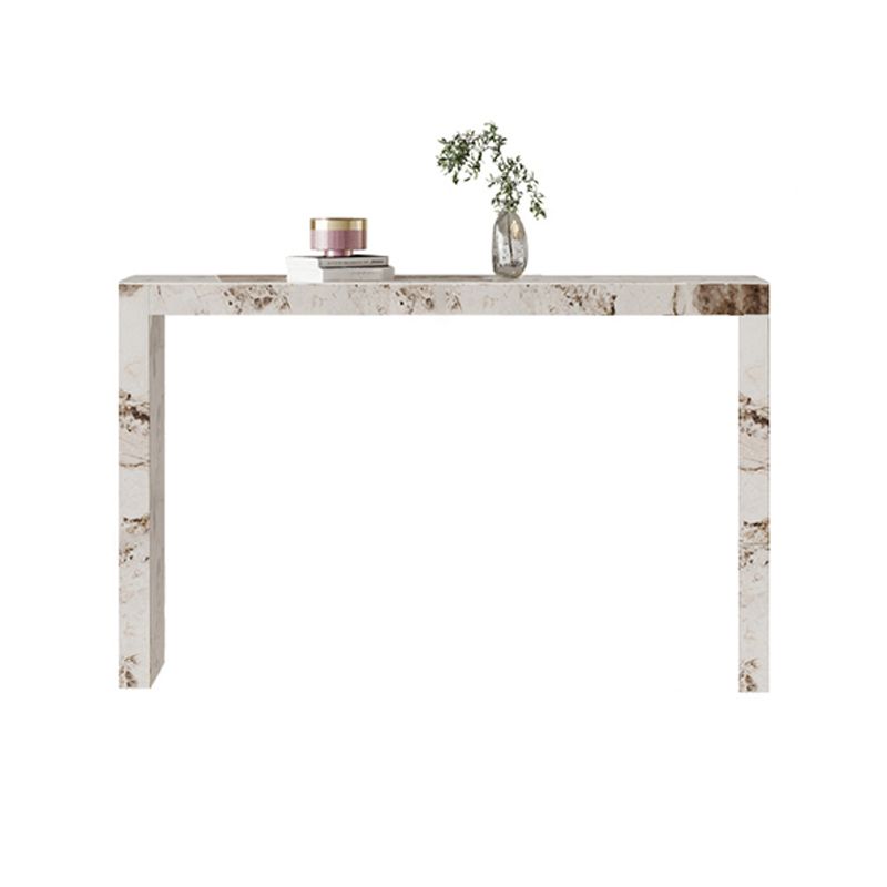 Moderner Bar-Esstisch, rechteckiger Stein-Bartisch für das Wohnzimmer