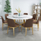 Glam Style Stone Round Dining Table with Gold Base for Living Room Clearhalo 'Dining Tables & Seating' 'Dining Tables' 'dining_table' 'furn' 'furn_dining_table' 'Furniture' 'Kitchen & Dining Furniture' 1200x1200_5f5a9958-0ff0-4e17-a2ac-87e348881b6c