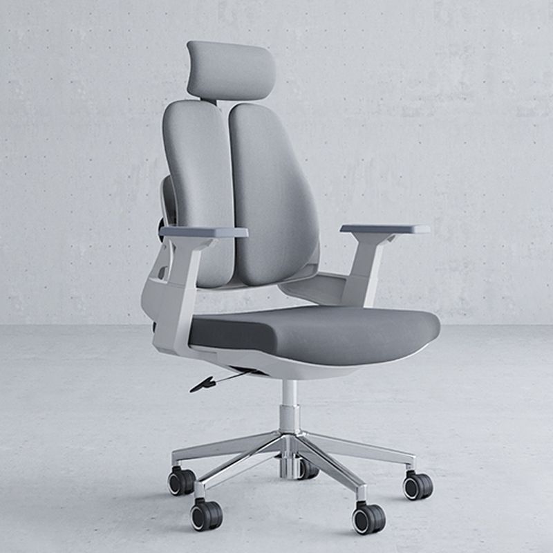 Modern Desk Chair Mesh Computer Chair Mid-Back Chair in Black/Gray Clearhalo 'furn' 'furn_office_chair' 'Furniture' 'Office Chairs' 'Office Furniture' 'office_chair' 1200x1200_5f5b241a-18d6-4c18-8211-4e9624a06950