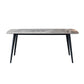 Industrial Stone Rectangle Table Standard Height Dining Table with 4 Legs Clearhalo 'Dining Tables & Seating' 'Dining Tables' 'dining_table' 'furn' 'furn_dining_table' 'Furniture' 'Kitchen & Dining Furniture' 1200x1200_5f5b2da1-6fb8-4636-bc91-67beda336251
