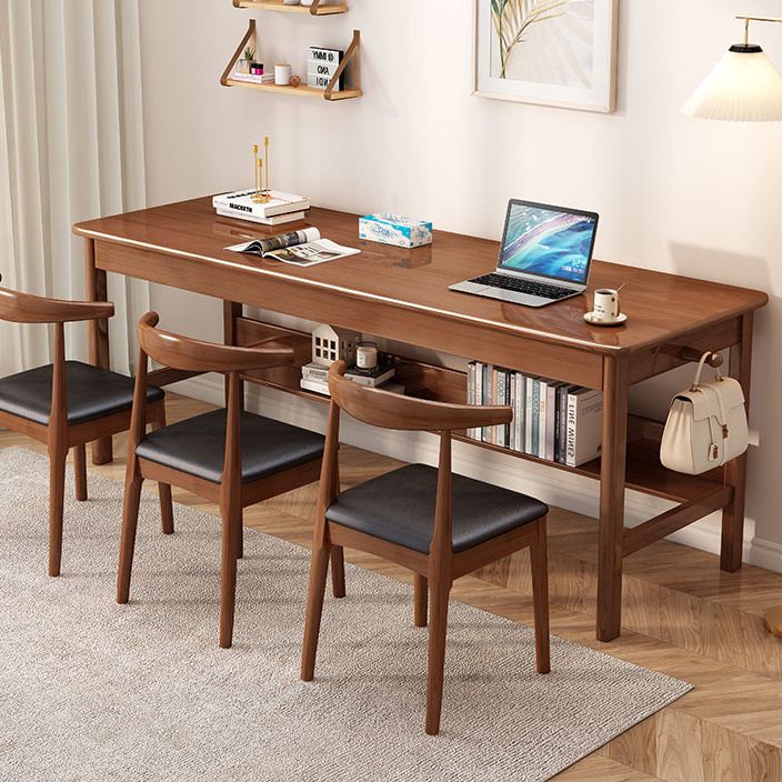 Wooden Office Desk Modern Rectangle H-Shape Base Writing Desk for Bedroom Clearhalo 'furn' 'furn_office_desk' 'Furniture' 'Office Desks' 'Office Furniture' 'office_desk' 1200x1200_5f5c211e-7203-4e85-9456-38569c77f201