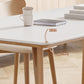 White Stone Top Dining Table Glam Style 4 Legs Dining Table for Dining Room Clearhalo 'Dining Tables & Seating' 'Dining Tables' 'dining_table' 'furn' 'furn_dining_table' 'Furniture' 'Kitchen & Dining Furniture' 1200x1200_5f5d0163-50af-4fde-b6b3-a859ffde9c39