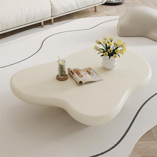 モダンなシングルコーヒーテーブル悲惨なフリーフォーム4脚コーヒーテーブルなし