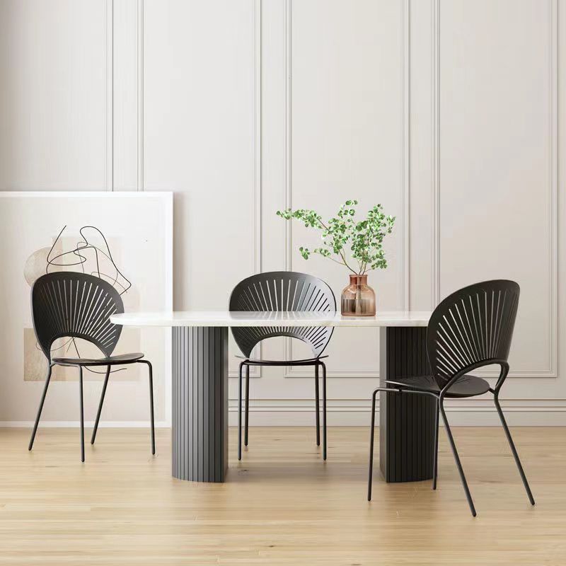 Double Pedestal Dining Table Contemporary Style Dining Room Table for Home Clearhalo ' dining_table' 'Dining Tables & Seating' 'Dining Tables' 'furn' 'furn_dining_table' 'Furniture' 'furniture_dining_table' 'Kitchen & Dining Furniture' 'kitchen&dining_furn' 'kitchen' 'kitchen_dining_table' 1200x1200_5f5edb77-d0ec-4656-bdc9-24f975c03f65
