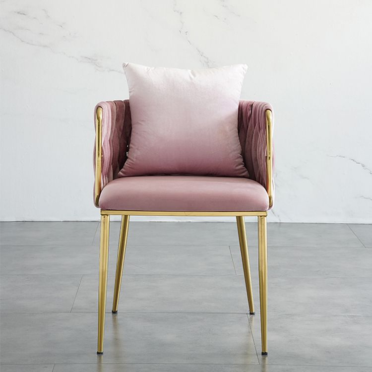 Minimalist Style Arm Chair Upholstered Barrel Back Single Dining Chair for Home Use Clearhalo ' kitchen&dining_furn' 'Dining Chairs' 'Dining Tables & Seating' 'dining_chair' 'furn' 'furn_dining_chair' 'Furniture' 'furniture_dining_chair' 'Kitchen & Dining Furniture' 'kitchen' 1200x1200_5f5f9dc7-b391-4c92-b0cc-6481420459ab