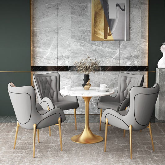 1/3/4/5 Pcs Metal Scandinavian Dining Room Set with Round Table Dinette Set Clearhalo 'Dining Room Sets' 'Dining Tables & Seating' 'dining_room_set' 'furn' 'furn_dining_room_set' 'Furniture' 'furniture_dining_room_set' 'Kitchen & Dining Furniture' 'kitchen&dining_furn' 'kitchen' 1200x1200_5f602976-b636-432a-a7be-c3d3075ae708