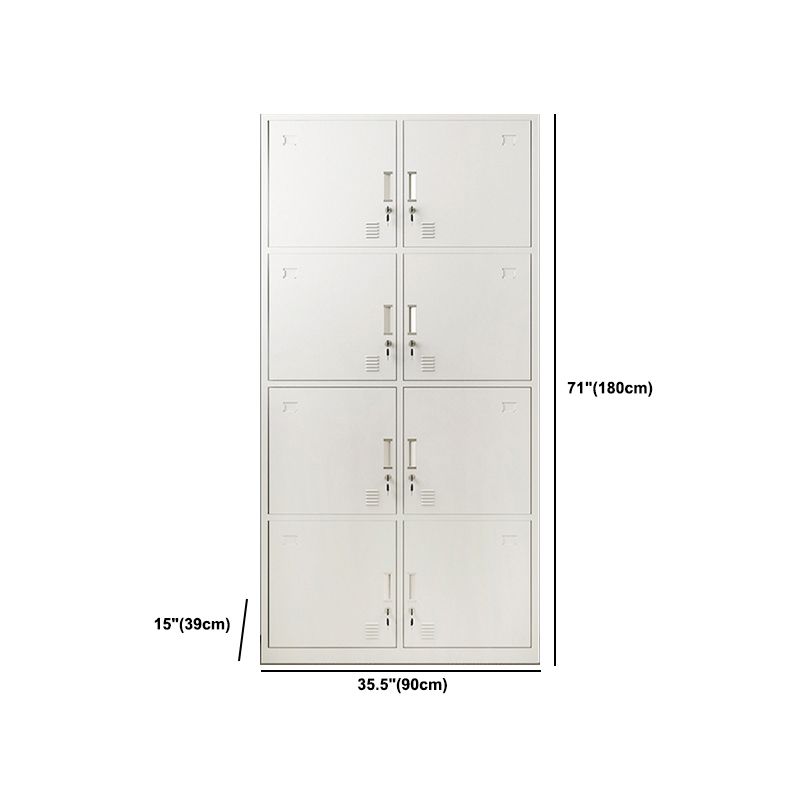 Contemporary Hinged Wardrobe Cabinet Steel Wardrobe Closet for Home