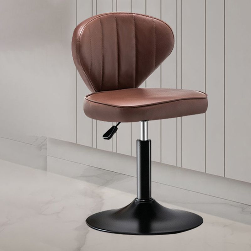 Home Swivel verstelbare hoogte Krukkruk Moderne matte afwerking Lederen barstool
