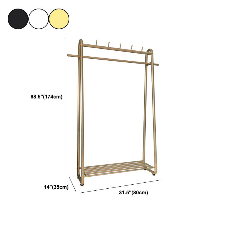 Estante de pelaje industrial Metálico Ganchos independientes Ratch de abrigo para el hogar para el hogar