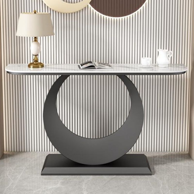 Tavolo console contemporanea a forma di luna