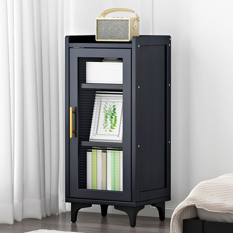 Server glam buffet nero server in bambù per sala da pranzo