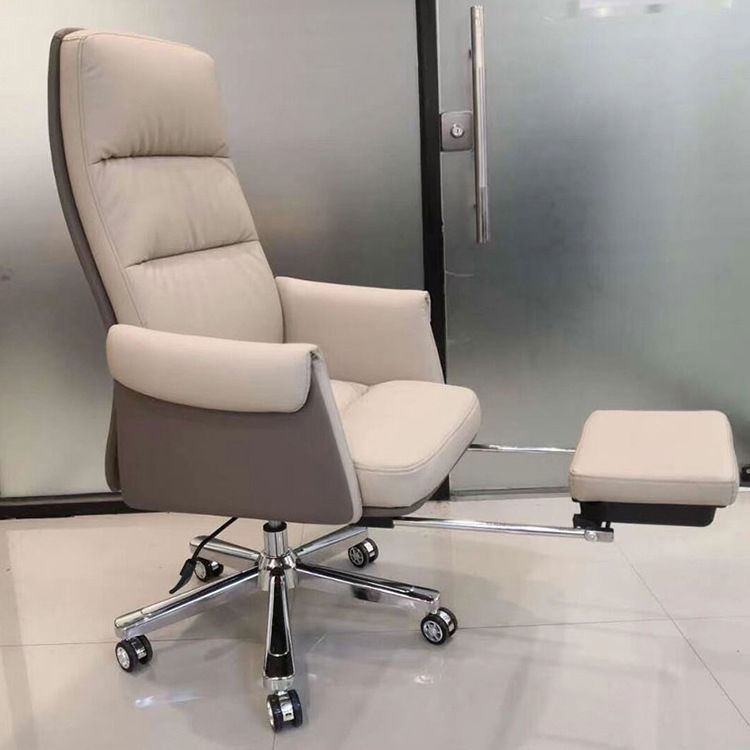 Swivel Contemporary Managers Chair Arms Included Leather Executive Chair Clearhalo 'furn' 'furn_office_chair' 'Furniture' 'Office Chairs' 'Office Furniture' 'office_chair' 1200x1200_5f6472e1-c3c1-4e50-9e0b-36d4e4f20ff2