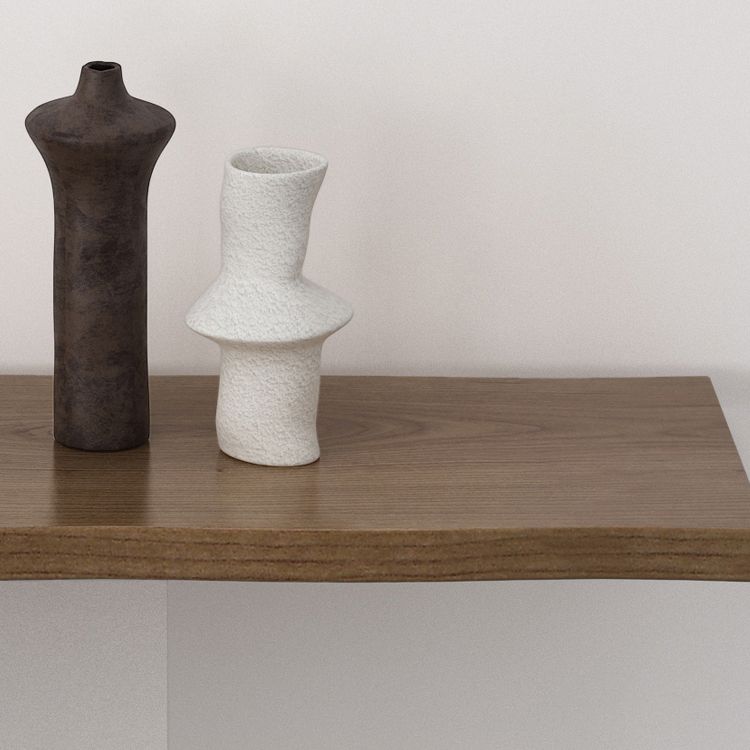 Solid Wood Rectangle Accent Table 31.5-inch Tall End Table with Acrylic Leg Clearhalo 'Console Tables' 'console_tables' 'Entry & Mudroom Furniture' 'furn' 'furn_console_tables' 'Furniture' 1200x1200_5f6622e1-28a0-4327-b4cf-9601e5e96255