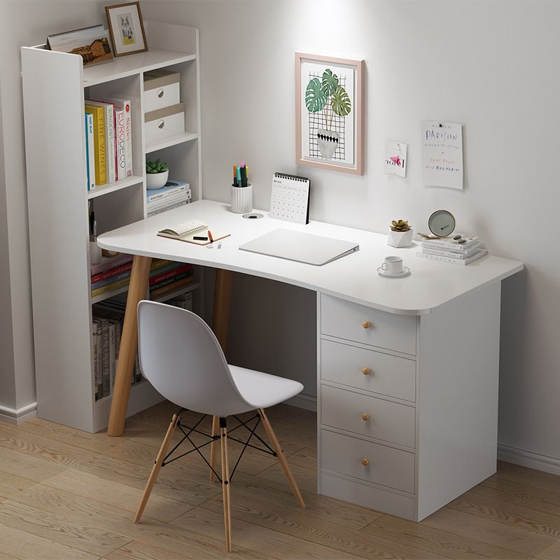 MODERNA Freeform Desk Office Home Desa di scrittura in legno artificiale con cassetto