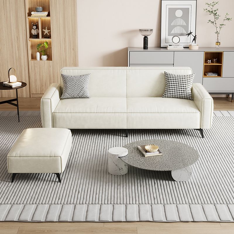 Contemporary Style 29.52" Wide Solid Color Sofa Square Arm Sofa Clearhalo 'furn' 'furn_sofas' 'Furniture' 'Living Room Furniture' 'Sofa' 'sofas' 1200x1200_5f68bce6-d727-4f60-8189-902f29adb95b