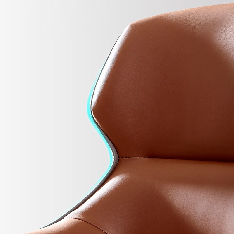 Industrial Design Arm Wingback Side Chair Faux Leather Dining Chairs Clearhalo 'Dining Chairs' 'Dining Tables & Seating' 'dining_chair' 'furn' 'furn_dining_chair' 'Furniture' 'furniture_dining_chair' 'Kitchen & Dining Furniture' 1200x1200_5f70b54c-59c2-4cad-b0ad-cdab539e6c7c