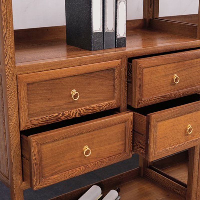 Bibliothèque contemporaine à l'arrière ouvert étagère et en bois avec étagères avec étagères