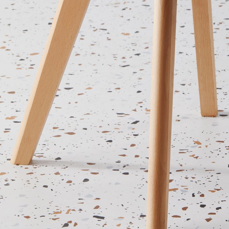 Scandinavian Indoor Side Chair Solid Back Upholstered Dining Room Chair with Wood Legs Clearhalo ' kitchen&dining_furn' 'Dining Chairs' 'Dining Tables & Seating' 'dining_chair' 'Furniture' 'furniture_dining_chair' 'Kitchen & Dining Furniture' 'kitchen' 1200x1200_5f73c931-36fe-4375-bf07-739406d6e661