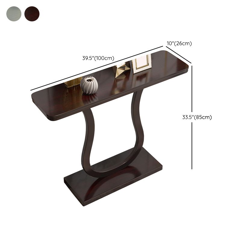33,46 "Console alta Tabella 1 tavolo accento in legno massiccio per sala