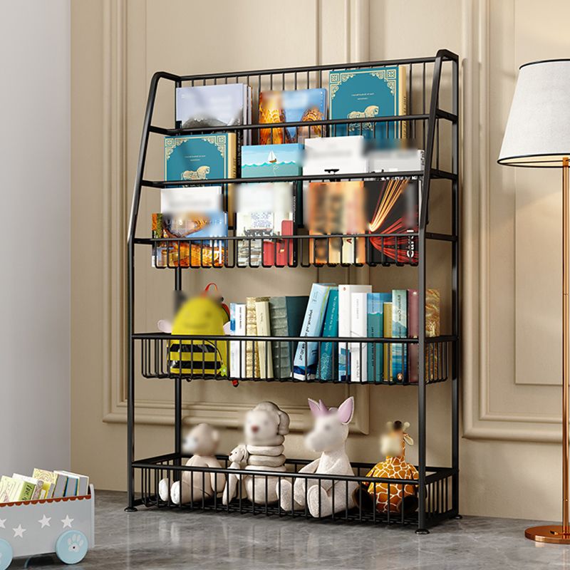 Modern Style Metal Bookshelf Ladder Open Shelf Bookcase for Study Room Clearhalo 'Bookcases' 'Furniture' 'furniture_bookcases' 'kitchen' 'kitchen_bookcases' 'Living Room Furniture' 'Office Furniture' 1200x1200_5f75bef4-7dbf-4cfb-9b41-b906c90c5213