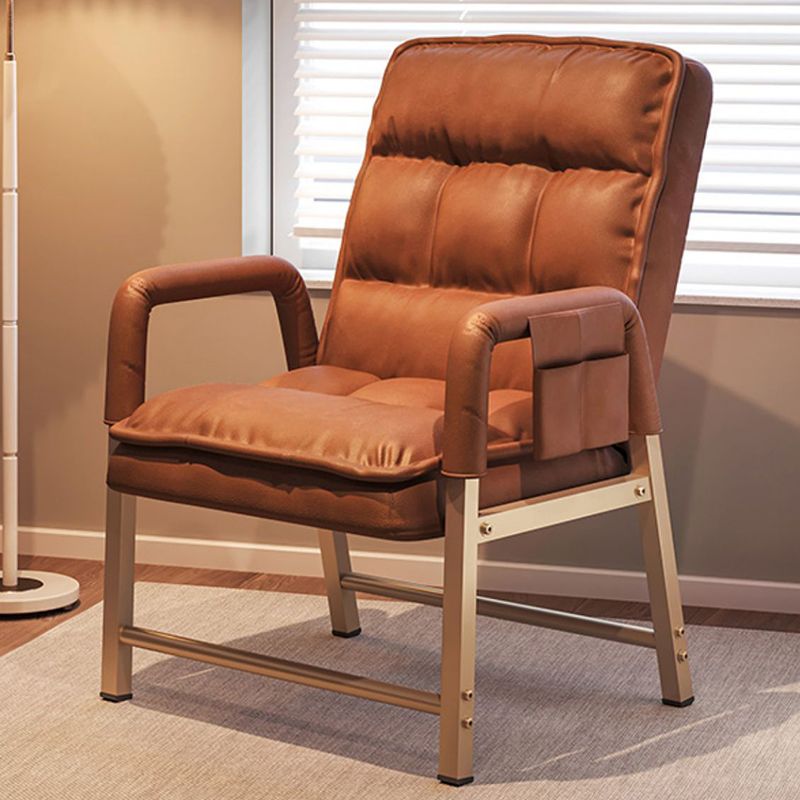 Eigentijdse vaste mantelstoel metaal verstelbare rughoogte bureau stoel