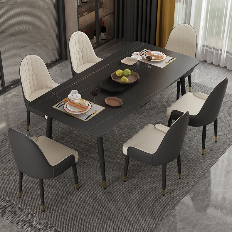 1/2/5/7 Pieces Dining Set Modern Sintered Stone Dining Furniture Set /Separate Items Clearhalo 'Dining Room Sets' 'Dining Tables & Seating' 'dining_room_set' 'furn' 'furn_dining_room_set' 'Furniture' 'furniture_dining_room_set' 'Kitchen & Dining Furniture' 'kitchen&dining_furn' 'kitchen' 1200x1200_5f77c8ee-5941-44ac-a20c-9cd596b086a4