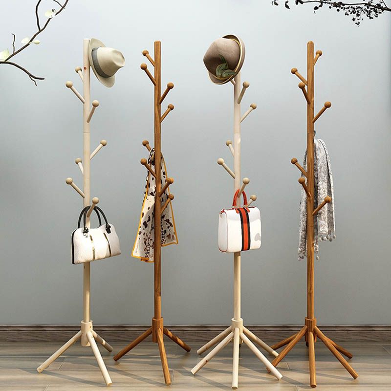 Hangage à manteau en bois Style moderne Simple Home Floor Hall Stand
