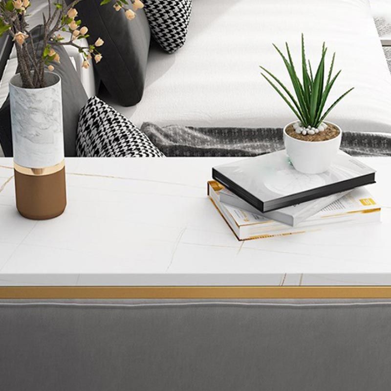 Table de bar de style glamper en pierre de salle à manger table bistrot avec grille de rangement