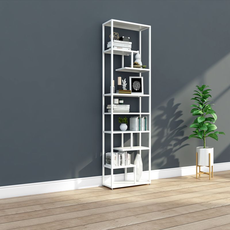Industrial Metal Etagere Bookshelf Open Iron Bookshelf for Home Office Clearhalo 'Bookcases' 'furn' 'furn_bookcases' 'Furniture' 'furniture_bookcases' 'kitchen' 'kitchen_bookcases' 'Living Room Furniture' 'Office Furniture' 1200x1200_5f7a7986-0f72-4f3b-821a-9b342f0010c5