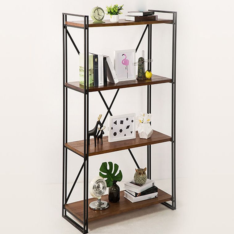 Home Office Etagere Bookshelf Modern Bookcase with Rectangle Shelves