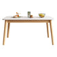 Rubberwood Solid Wood Dining Table Simplicity Dining Table with 4 Legs Clearhalo ' dining_table' 'Dining Tables & Seating' 'Dining Tables' 'Furniture' 'furniture_dining_table' 'Kitchen & Dining Furniture' 'kitchen&dining_furn' 'kitchen' 'kitchen_dining_table' 1200x1200_5f7f90f5-6df4-434f-885e-5893aba33b43