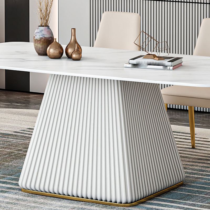 Designer Style 1/2/5/7 Pieces Dining Sets Sintered Stone Dining Table Set Clearhalo 'Dining Room Sets' 'Dining Tables & Seating' 'dining_room_set' 'Furniture' 'furniture_dining_room_set' 'Kitchen & Dining Furniture' 1200x1200_5f7fee75-5255-47dc-bf52-8c162d563ce9