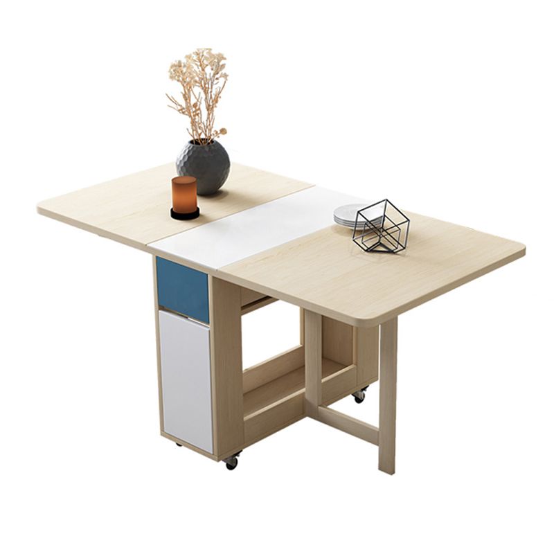 Rectangle Mid-Century Modern Dining Table Wood Base Table for Dining Room Clearhalo ' dining_table' 'Dining Tables & Seating' 'Dining Tables' 'furn' 'furn_dining_table' 'Furniture' 'furniture_dining_table' 'Kitchen & Dining Furniture' 'kitchen&dining_furn' 'kitchen' 'kitchen_dining_table' 1200x1200_5f832fb2-4d1b-4192-a195-b591b1f9323a