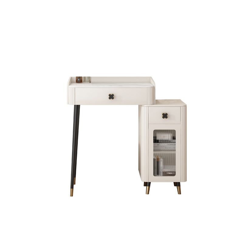 Contemporary Vanity Dressing Table Slate Top Make-up Vanity with Drawer