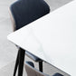 White Stone Dining Table Industrial Rectangle Dining Table for Dining Room Clearhalo 'Dining Tables & Seating' 'Dining Tables' 'dining_table' 'furn' 'furn_dining_table' 'Furniture' 'Kitchen & Dining Furniture' 1200x1200_5f85ac86-1c7f-4fff-89e6-f333aa379c8f