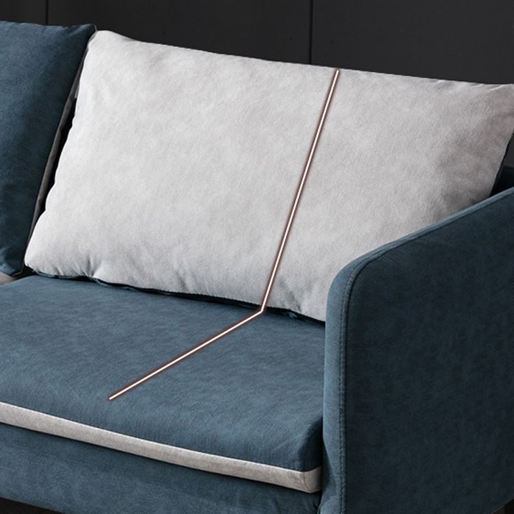 Sofá de brazo de cuero Faux Contemporary 3-Seter 29.5 "H