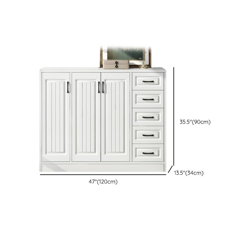 White Standard Cabinet Solid Wood Storage Cabinet with Drawer Clearhalo 'Cabinets & Chests' 'cabinets_chests' 'furn' 'furn_cabinets_chests' 'Furniture' 'Living Room Furniture' 1200x1200_5f87dc85-1480-4475-a27e-efb747928861