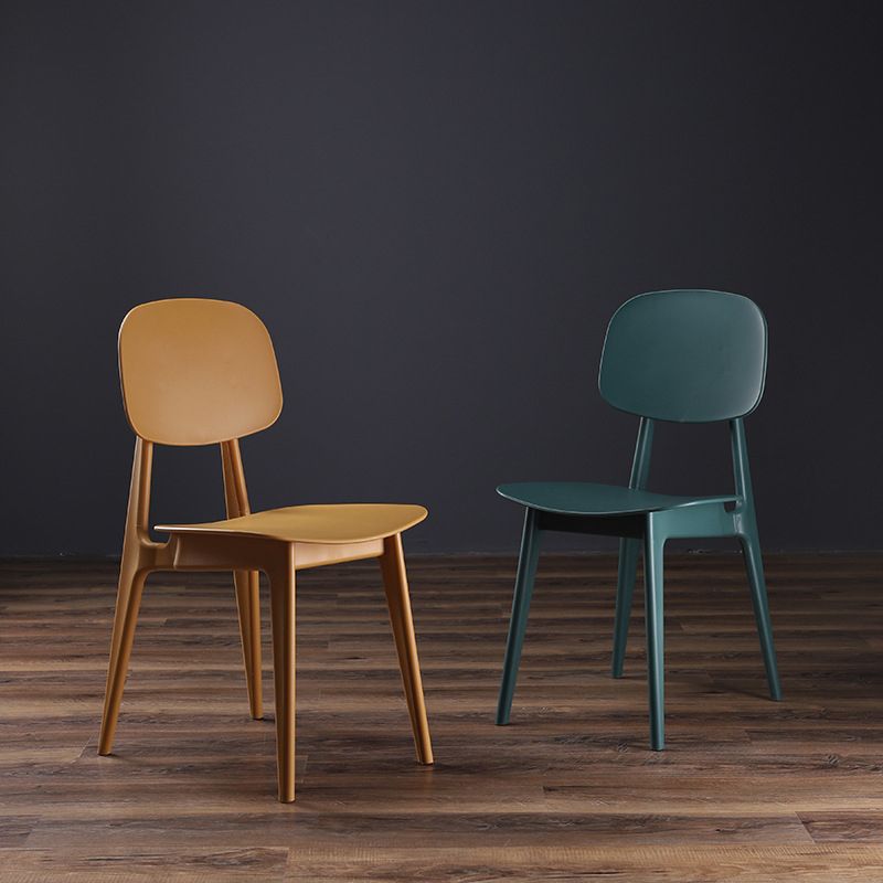 Modern Indoor-Outdoor Dining Chair Open Back Plastic Side Chair Clearhalo ' kitchen&dining_furn' 'Dining Chairs' 'Dining Tables & Seating' 'dining_chair' 'Furniture' 'furniture_dining_chair' 'Kitchen & Dining Furniture' 'kitchen' 1200x1200_5f883c76-9076-4556-a872-d7f2319c6993