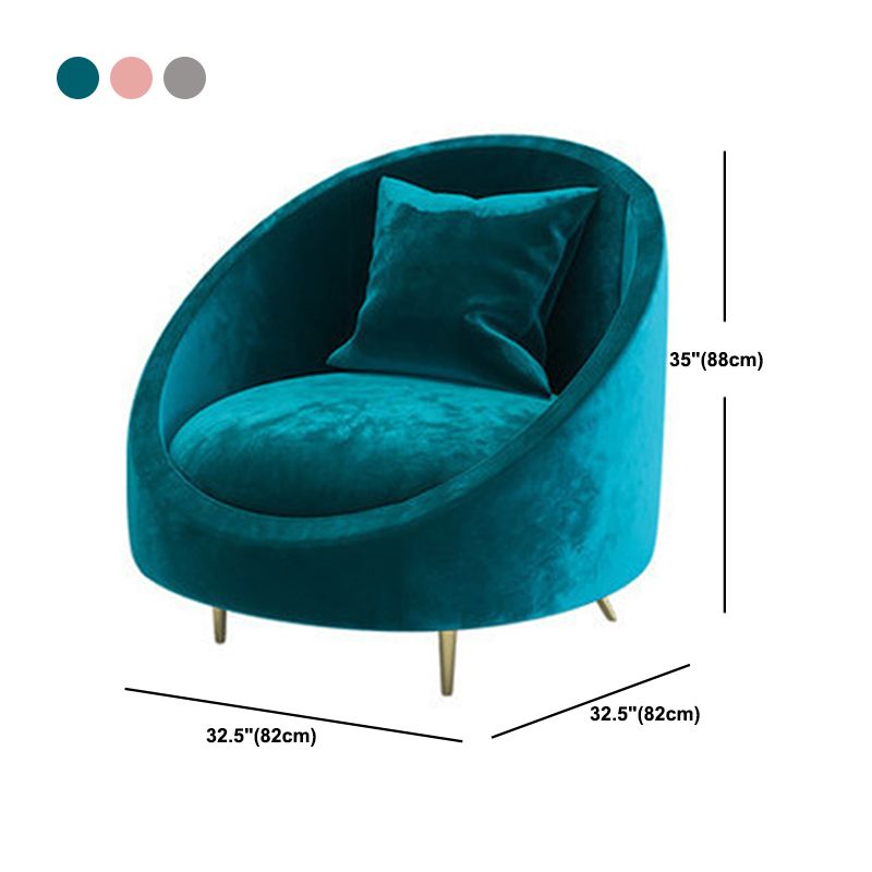 Contemporary Velvet Sofa with Slopped Arm and Tight Back for Apartment Clearhalo 'furn' 'furn_sofas' 'Furniture' 'Living Room Furniture' 'Sofa' 'sofas' 1200x1200_5f8a1688-4ffa-4da7-90a8-02e90b08e10e