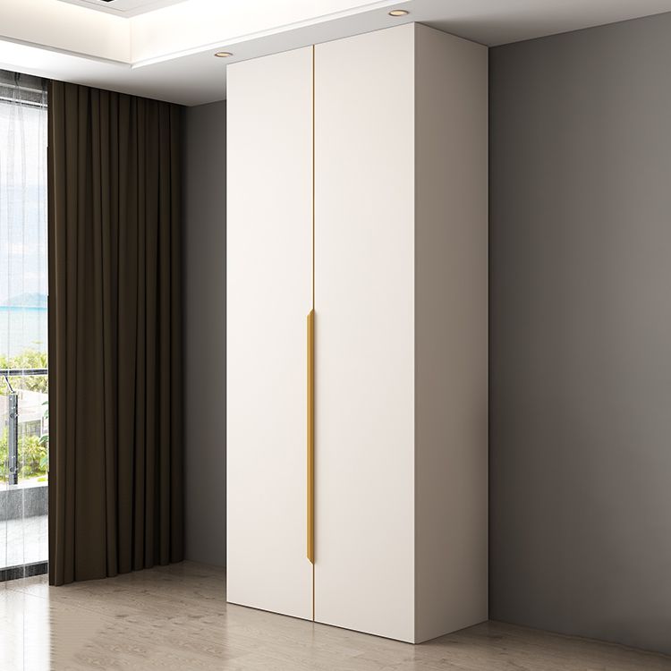 White Colour Wardrobe Contemporary Wooden Wardrobe Closet with Drawer Clearhalo 'Armoires & Wardrobes' 'armoires_wardrobes' 'Bedroom Furniture' 'furn' 'furn_armoires_wardrobes' 'Furniture' 1200x1200_5f8cc685-8631-4b85-bc5f-506d8555326c