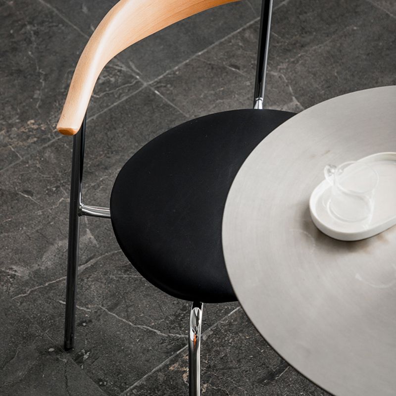 Chaise d'accompagnement de style contemporain ouvrir la salle de salle à manger pour la maison