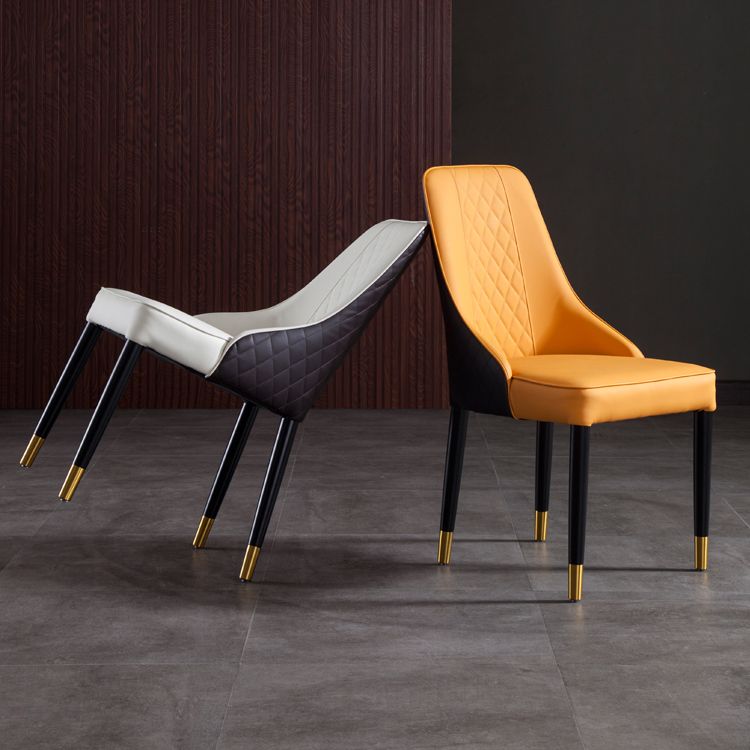 Contemporary Style Wooden Dining Chairs Dining Parsons Armless Side Chair (Set of 2) Clearhalo ' kitchen&dining_furn' 'Dining Chairs' 'Dining Tables & Seating' 'dining_chair' 'furn' 'furn_dining_chair' 'Furniture' 'furniture_dining_chair' 'Kitchen & Dining Furniture' 'kitchen' 1200x1200_5f8e3a48-83f7-4734-bde2-5dcd9874d2b6