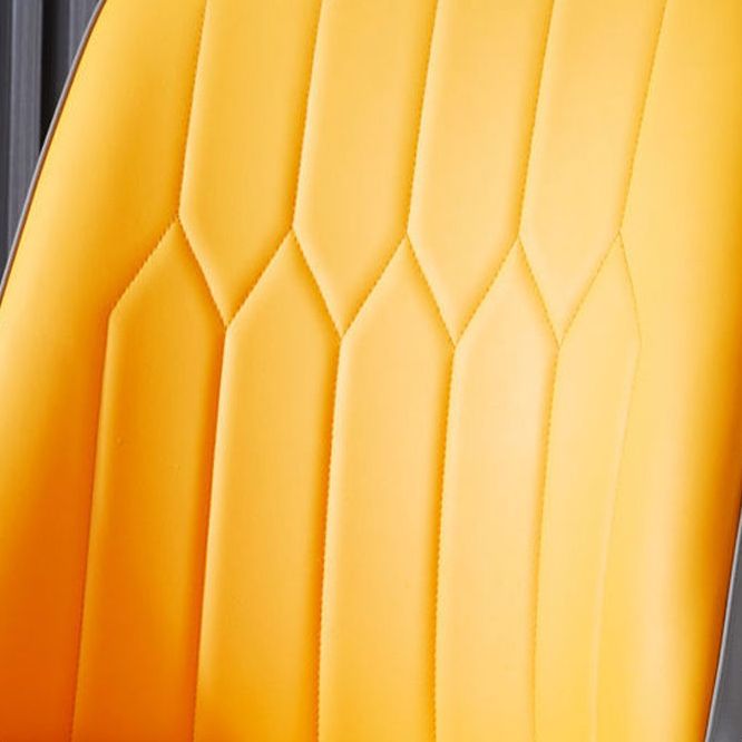 Glam Style Metal Dining Room Chairs Armless Parsons Leather Chair for Restaurant Clearhalo ' kitchen&dining_furn' 'Dining Chairs' 'Dining Tables & Seating' 'dining_chair' 'furn' 'furn_dining_chair' 'Furniture' 'furniture_dining_chair' 'Kitchen & Dining Furniture' 'kitchen' 1200x1200_5f8e6795-e147-43ee-8800-6d1ae3eeeae1