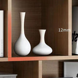 Modern Style Bookshelf Closed Back Wood Bookcase with Doors for Home Office