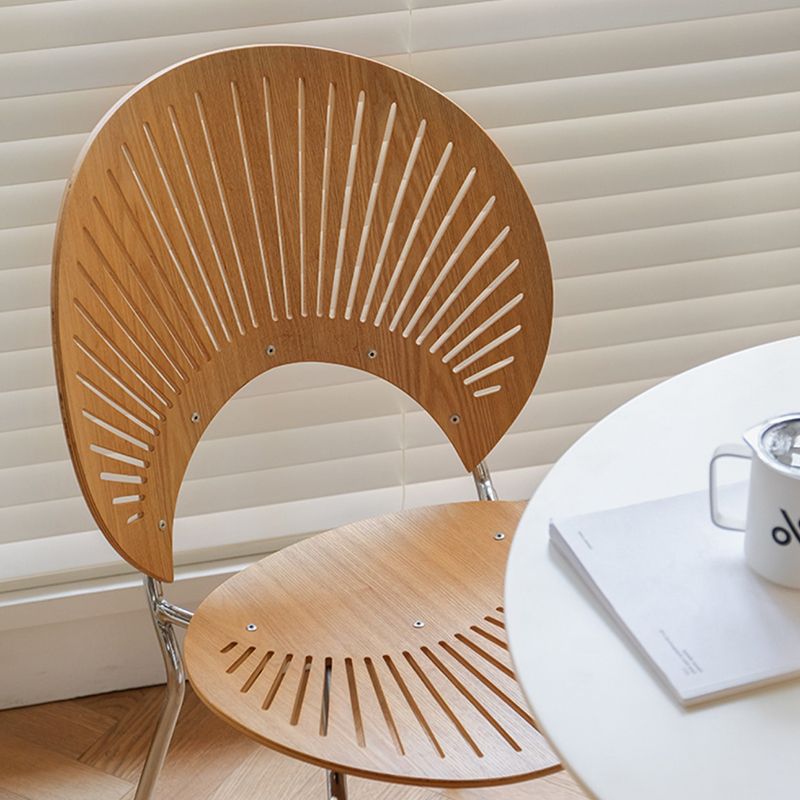 Modern Armless Dining Chairs Solid Wood Windsor Back Dining Side Chair Clearhalo 'Dining Chairs' 'Dining Tables & Seating' 'dining_chair' 'furn' 'furn_dining_chair' 'Furniture' 'Kitchen & Dining Furniture' 1200x1200_5f90fe8f-8305-487e-a139-5259d5a00845