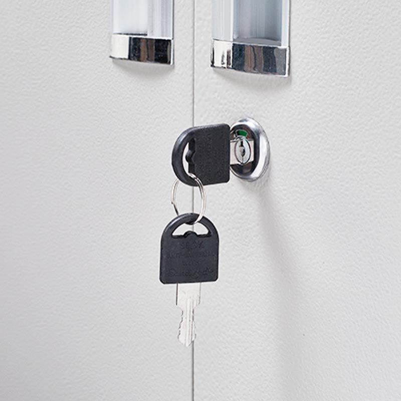 Grey Wardrobe Armoire Metal Contemporary Wardrobe Cabinet for Home