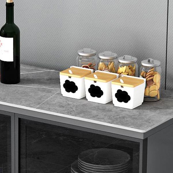 Server in stile glam Sinterato Sinted Stone Server con porta per soggiorno