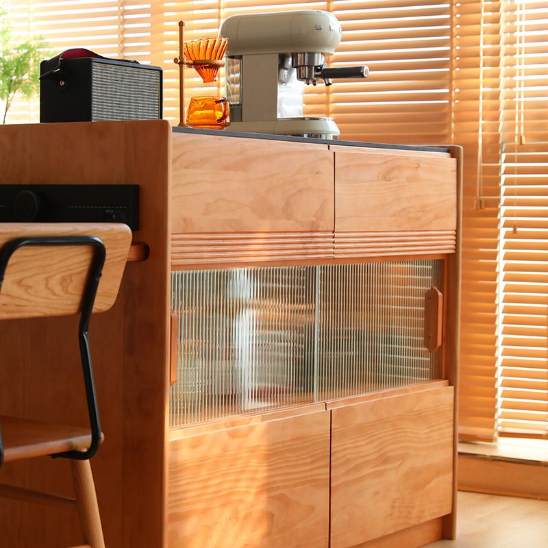 Sala da pranzo cucina tavolo da isola moderna tavolo da preparazione in legno con cassetto