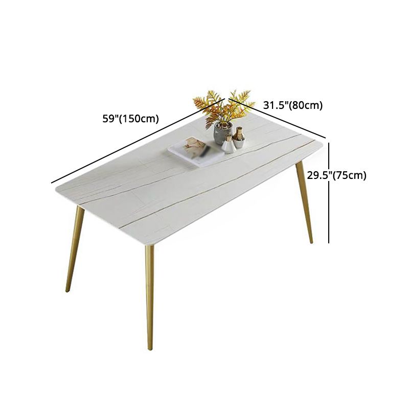 1/4/5/7 Pcs Metal Glam Dining Room Set with Rectangle Table and Leather Chairs Dining Set Clearhalo 'Dining Room Sets' 'Dining Tables & Seating' 'dining_room_set' 'furn' 'furn_dining_room_set' 'Furniture' 'furniture_dining_room_set' 'Kitchen & Dining Furniture' 'kitchen&dining_furn' 'kitchen' 1200x1200_5f957227-7055-487a-a819-60ccb73e3597